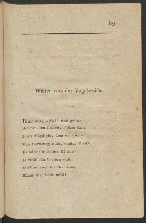 Walter von der Vogelweide.