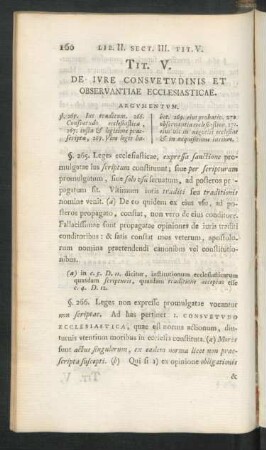 Tit. V. De Iure Consuetudinis Et Observantiae Ecclesiasticae