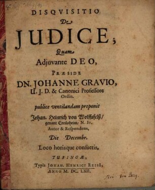 Disquisitio de iudice