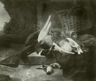 Stilleben mit Jagdgerät