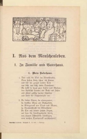I. Aus dem Menschenleben