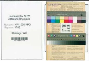Entnazifizierung Willi Kleinings , geb. 09.03.1897 (Arbeiter)