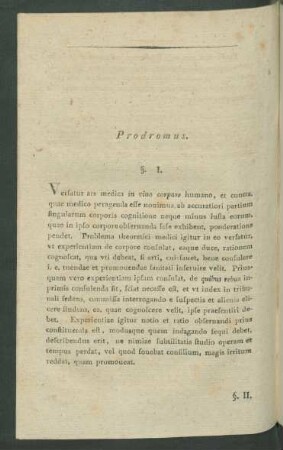 Prodromus.
