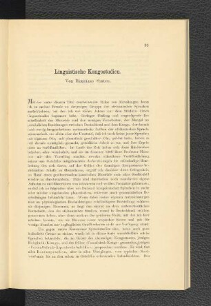 Linguistische Kongostudien.