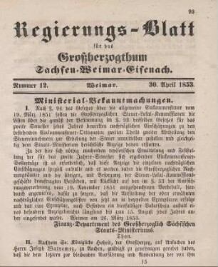 Nr. 12 : 30. April 1853