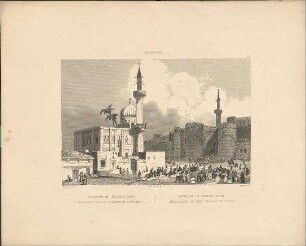 Der Eingang der Zitadelle in Kairo mit Moschee (Ägypten)