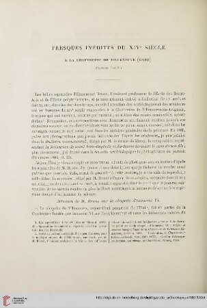Fresques inédites du XIVe siècle à la chartreuse de Villeneuve (Gard), [1]