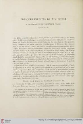 Fresques inédites du XIVe siècle à la chartreuse de Villeneuve (Gard), [1]