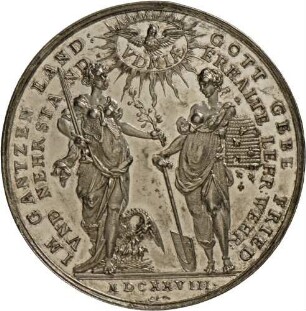 Friedenswunsch-Medaille von Sebastian Dadler, 1628