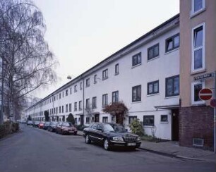 Wohnzeile in der Heimatsiedlung
