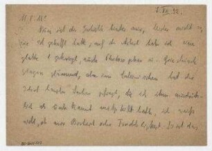 Postkarte von Eberhard Rogge an Vera Hausmann. Göttingen