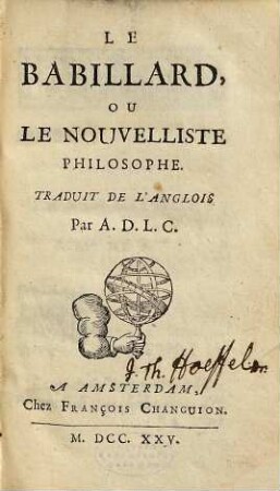 Le Babillard, Ou Le Nouvelliste Philosophe