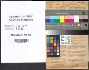 Entnazifizierung Heinz Bierbaum , geb. 31.07.1907 (Ingenieur)