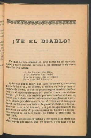 ¡Vé el diablo!