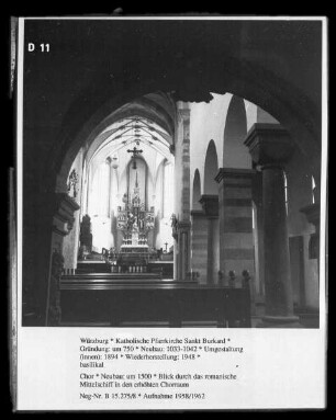 Katholische Pfarrkirche Sankt Burkard — Chor