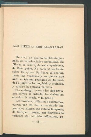 Las piedras abrillantadas