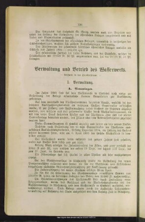 Verwaltung und Betrieb des Wasserwerks