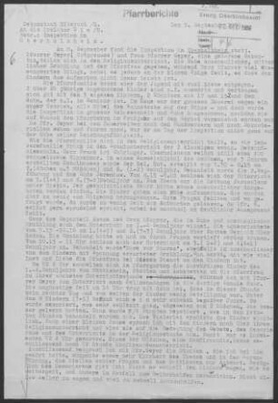 Oberholzheim: Inspektionsbericht 1959