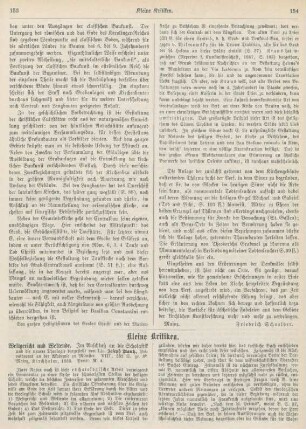 153-158 Kleine Kritiken