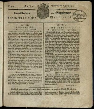 No. 53, Mittwoch den 1. July 1812