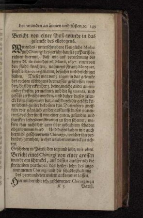 Der 10. Artickel. Von denen kennzeichen der wunden an ärmen und füssen, und was dabey zu vermuthen.