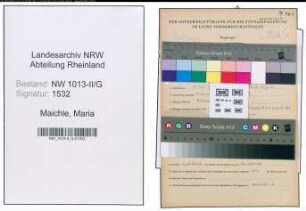 Entnazifizierung Maria Maichle , geb. 14.07.1900 ()