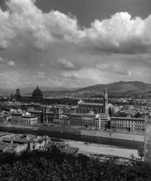 Florenz. Stadtteilansicht mit Kuppel des Domes