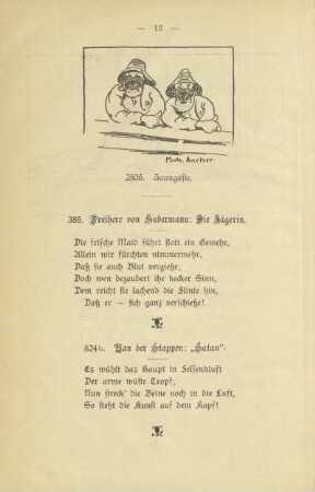 385. Freiherr von Habermann: Die Jägerin
