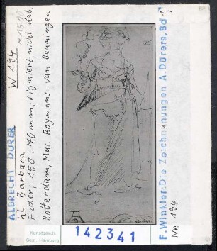 Albrecht Dürer: Hl. Barbara. Rotterdam, Museum Boymans-Van Beuningen