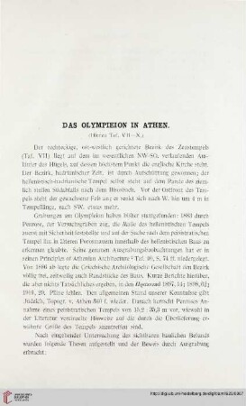 47: Das Olympieion in Athen, [1]
