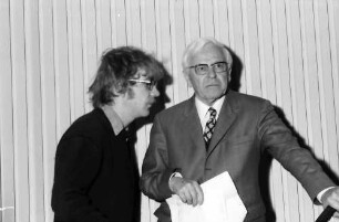20. Tagung 1970 Chemiker; Studentenabend Nobelpreisträger im Gespräch: Studenten-Vertreter, W. Fucks