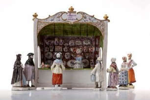Venezianische Messe Boutique Porzellan "Marchand de la porcelaine"