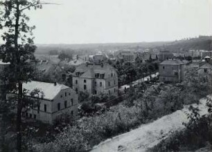 Dohna. Stadtteilansicht (Unterstadt) vom Meuschaer Weg