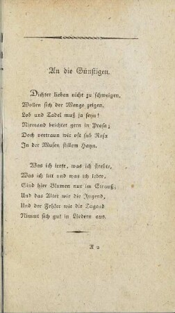 An die Günstigen