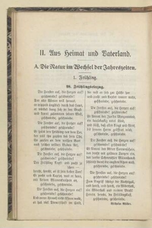 II. Aus Heimat und Vaterland