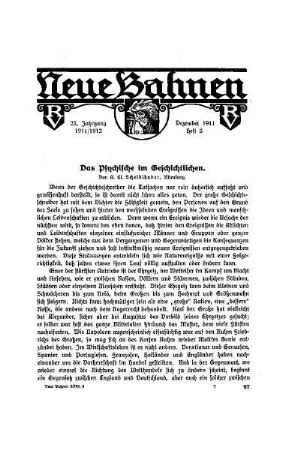 Das Psychische im Geschichtlichen
