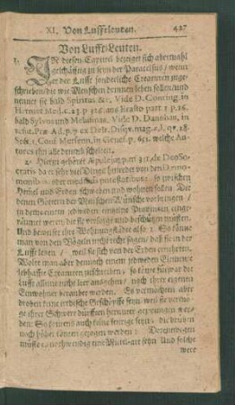 XI. Von Lufft-Leuten.