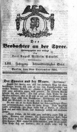 38. Stück, 18. September 1854