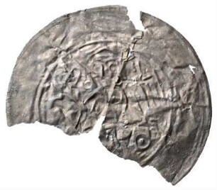 Fundmünze, Brakteat, 1200 - 1230
