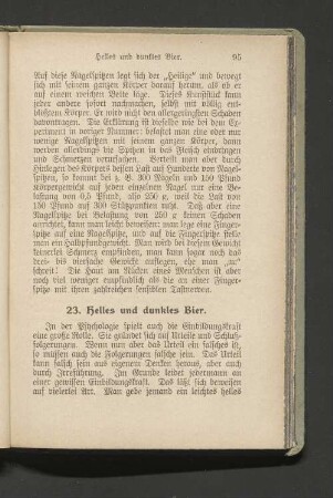 23. Helles und dunkles Bier