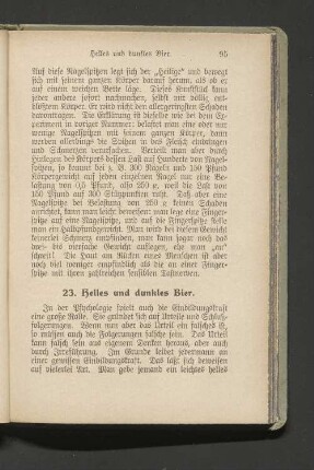 23. Helles und dunkles Bier
