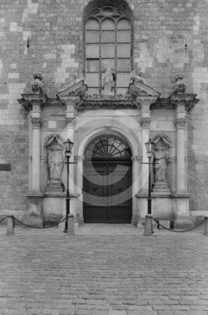 Mittleres Eingangsportal der St. Petri-Kirche in Riga