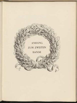 Anhang zum zweiten Bande
