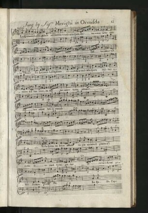 Sung by Sig.ra Merighi in Ormilda