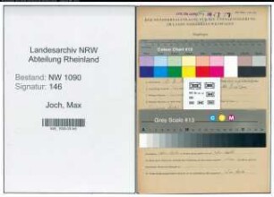 Entnazifizierung Max Joch , geb. 18.03.1921 (Forstanwaerter)
