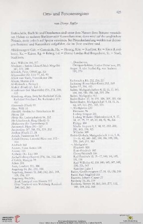 Orts- und Personenregister