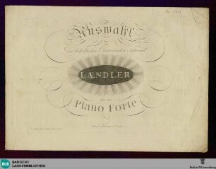 3: Auswahl der beliebtesten Oesterreichischer National Laendler : für das Piano Forte