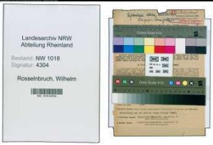 Entnazifizierung Wilhelm Rosselnbruch , geb. 31.01.1898 (Buchdrucker)