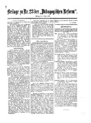 Litteratur : Beilage zu No. 23 der Pädagogischen Reform