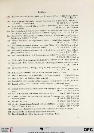 Möbel (Nr. 281-305)